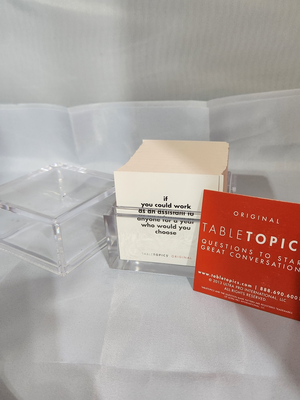 Original Conversation Card Set In Clear Holder